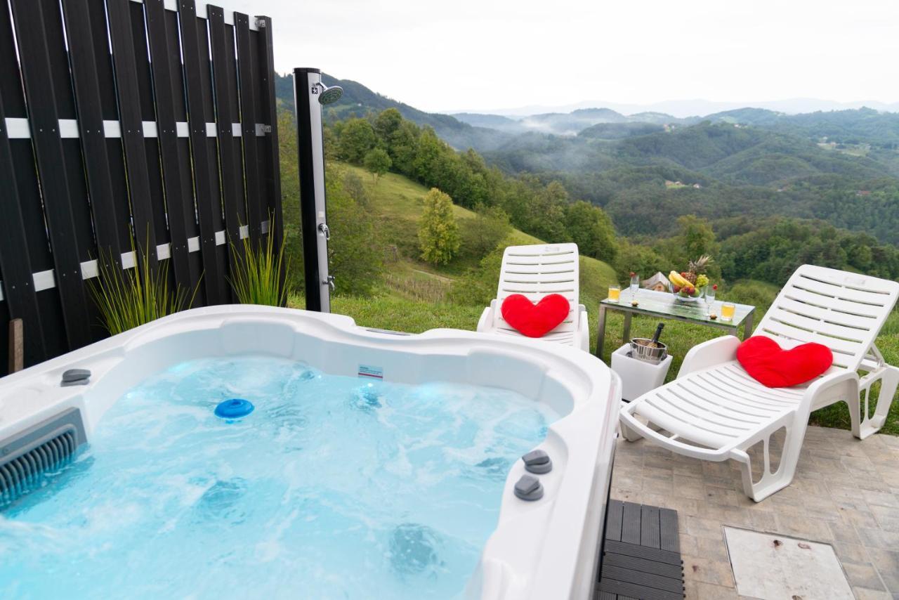 Tanja S Holiday Home In Nature With Sauna And Hot Tub Gorica pri Slivnici 外观 照片